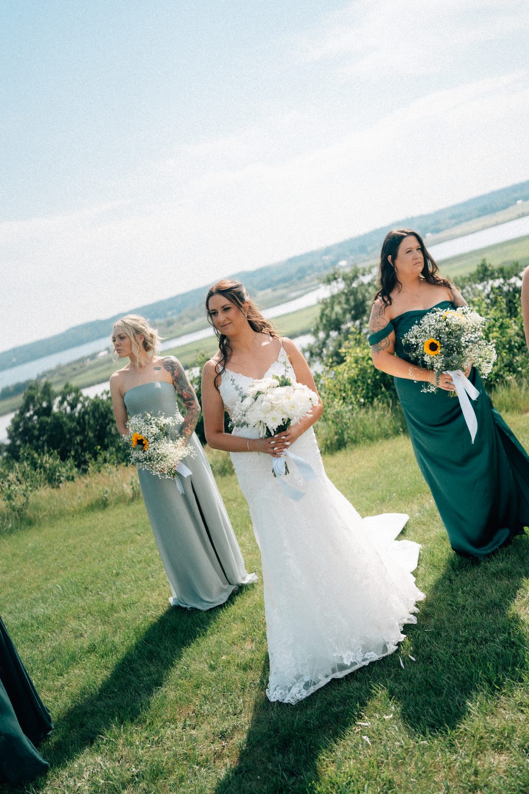 Film-edited wedding photograph at Pelican Yacht Club — Ninette, Manitoba