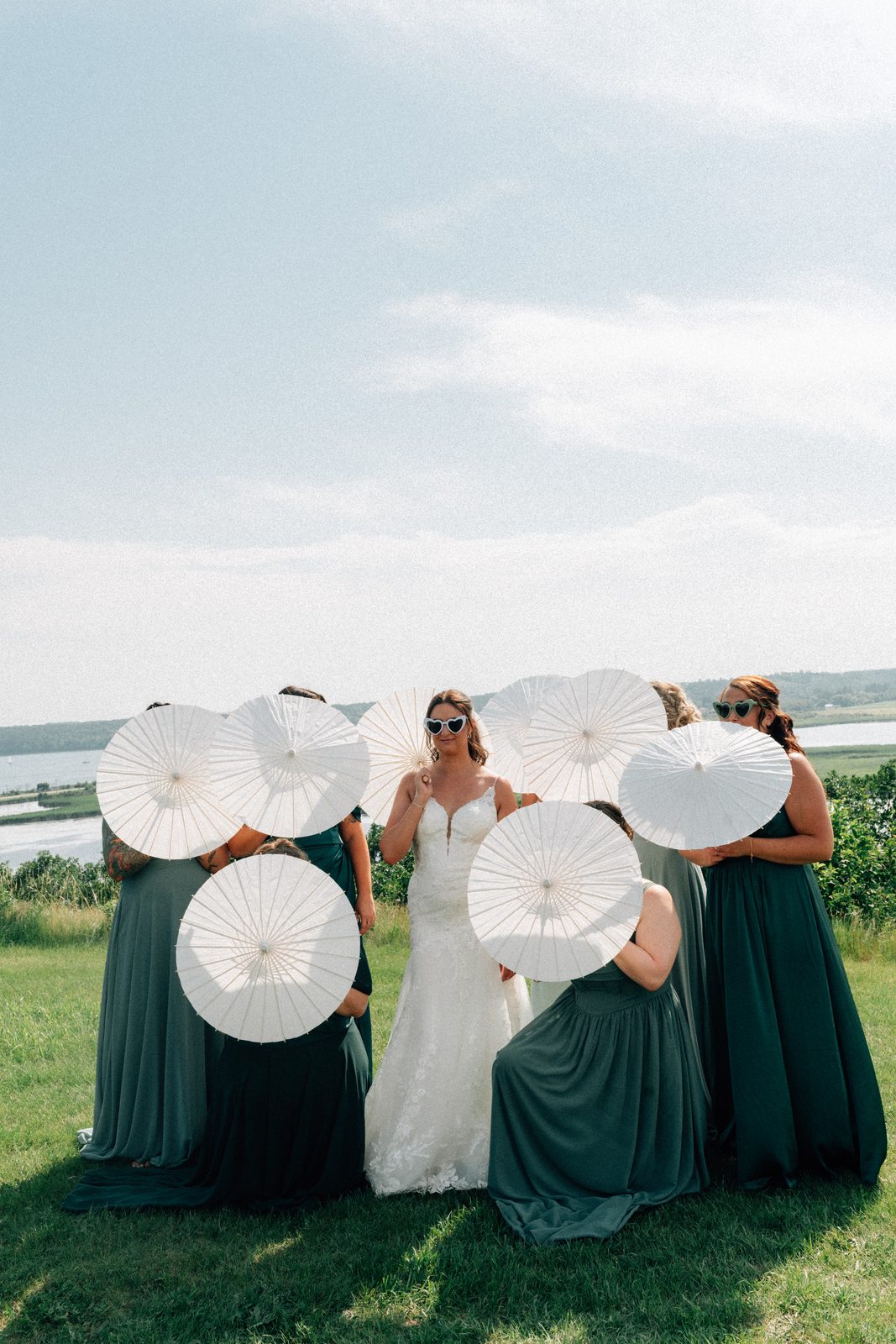 Film-edited wedding portrait at Pelican Yacht Club — Ninette, Manitoba