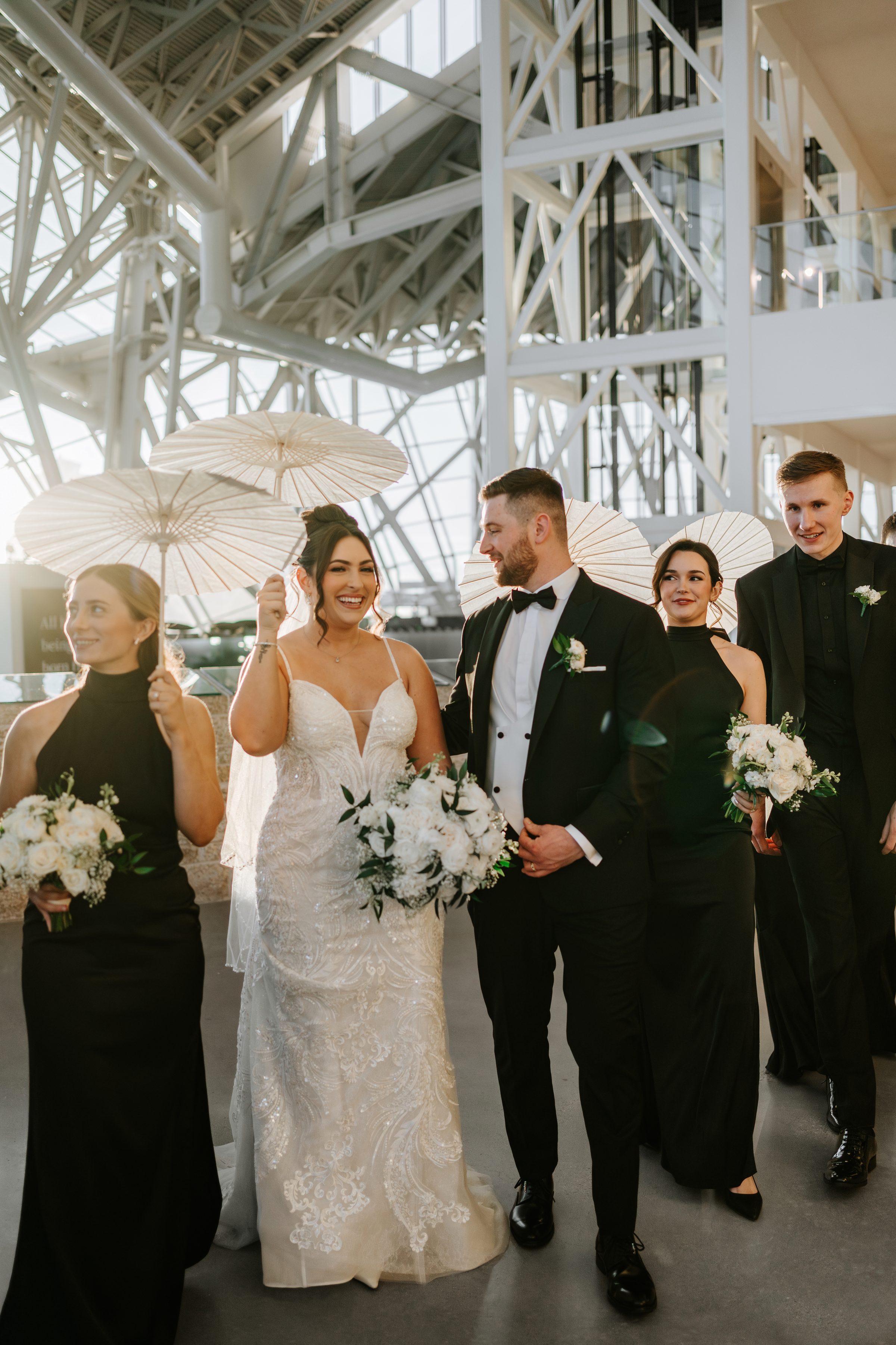 Stef and Jared New Year's Eve wedding at Canadian Museum for Human Rights Winnipeg — Ngo Photography