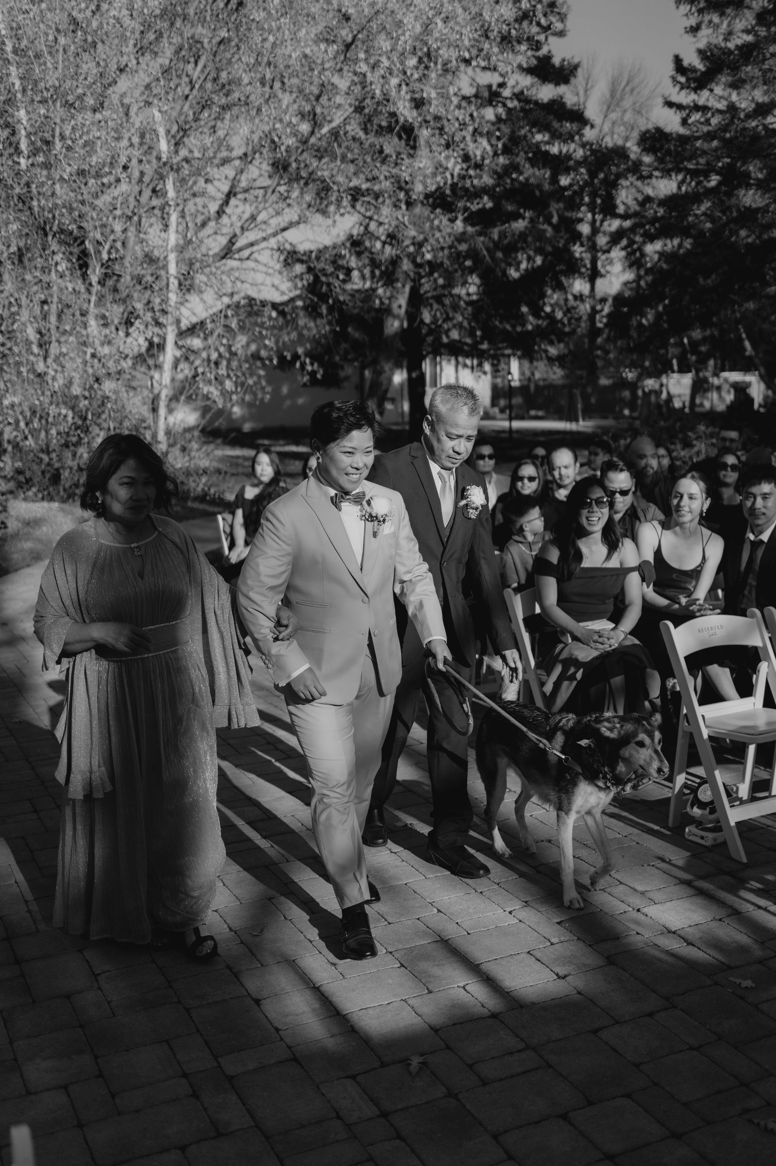 Ceremony vows at Bel Acres Golf and Country Club — Gin and Marieanne wedding photographed by Chris Ngo