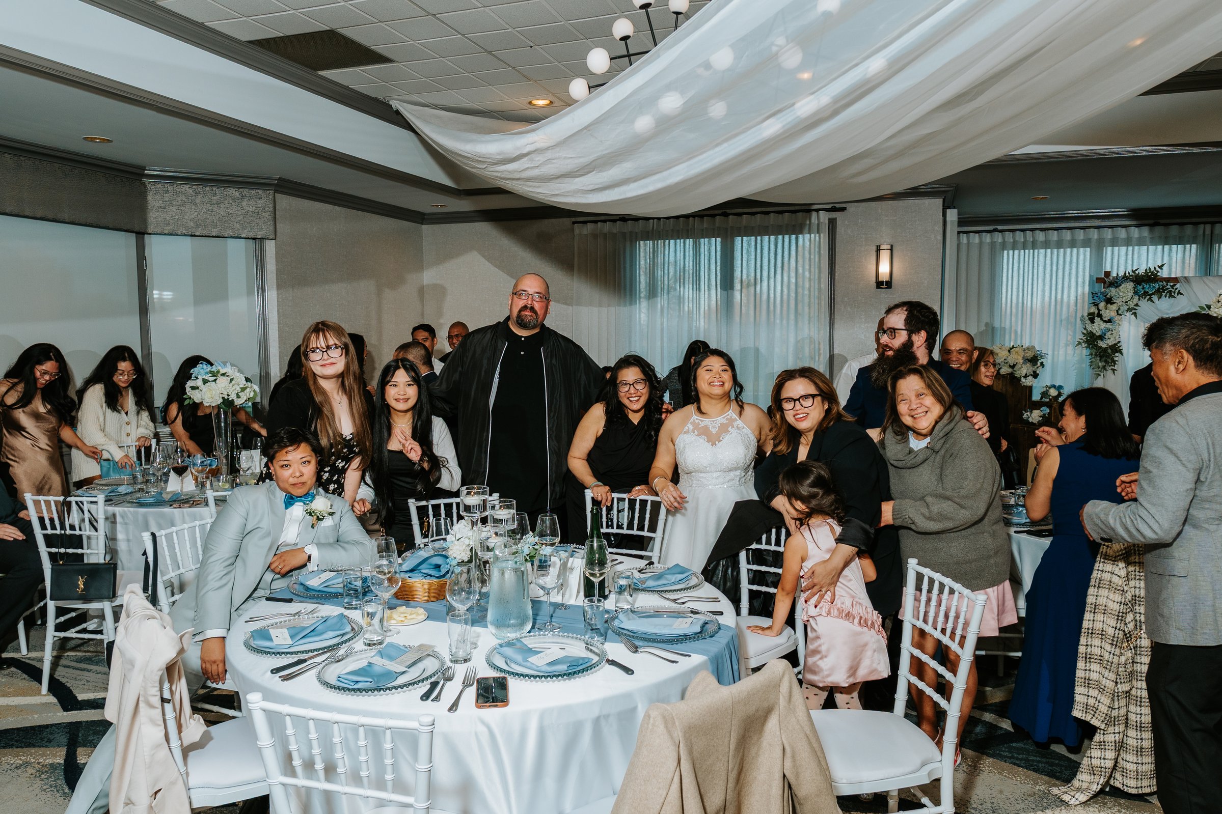 Grand entrance into the Bel Acres Diner Hall — wedding photography by Chris Ngo, Ngo Photography Winnipeg