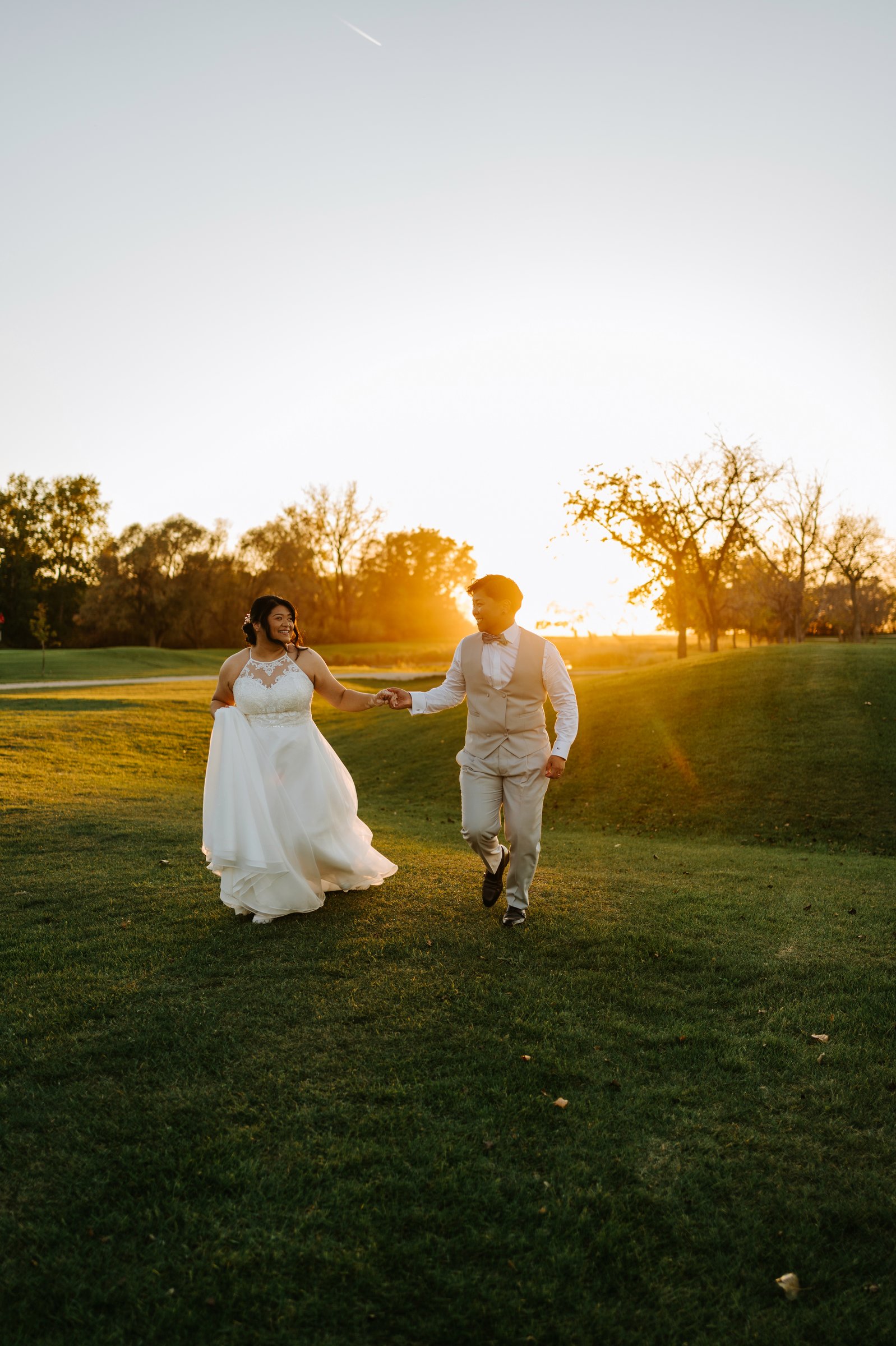 Reception moments at Bel Acres Golf and Country Club — fall wedding photography by Chris Ngo, Ngo Photography Winnipeg