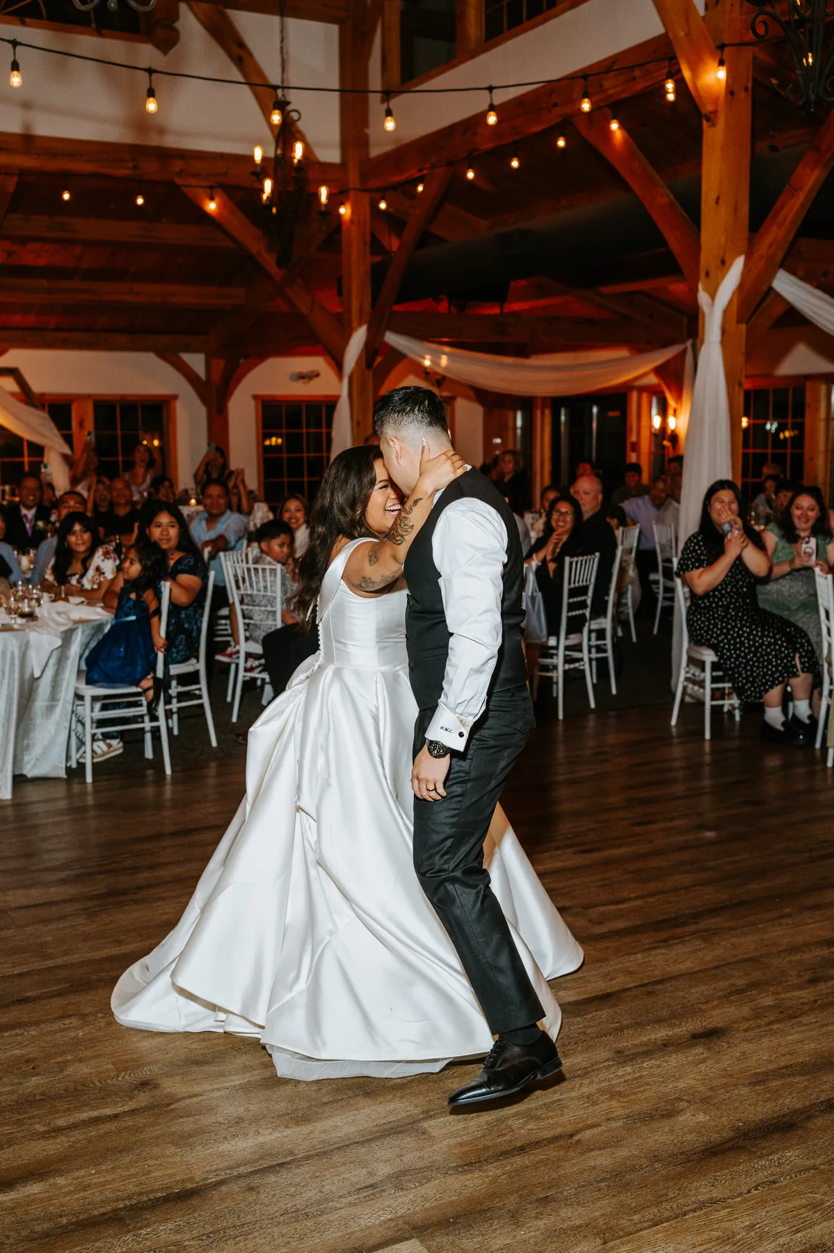 Money dance celebration at Bridges Golf Course wedding reception, Winnipeg