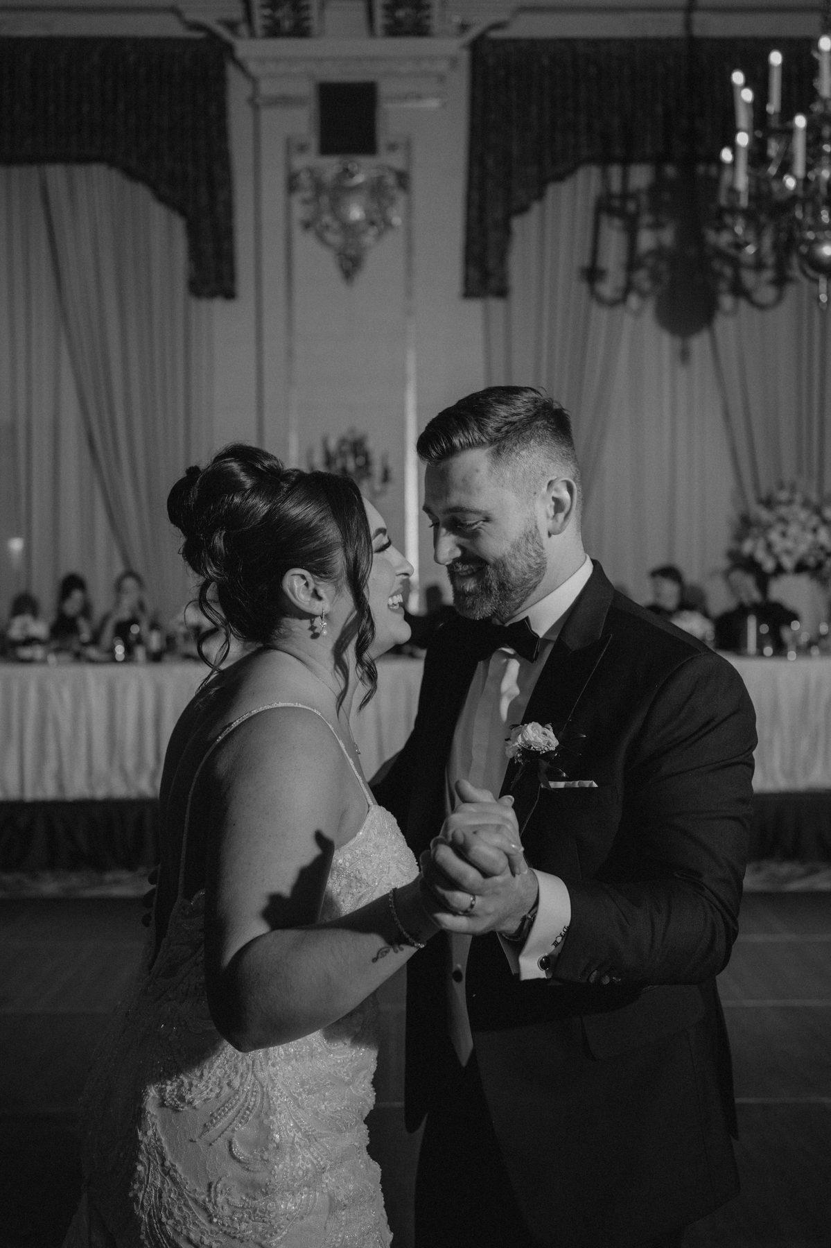 First dance in the Provencher Ballroom at The Fort Garry Hotel Winnipeg — wedding photography by Chris Ngo, Ngo Photography