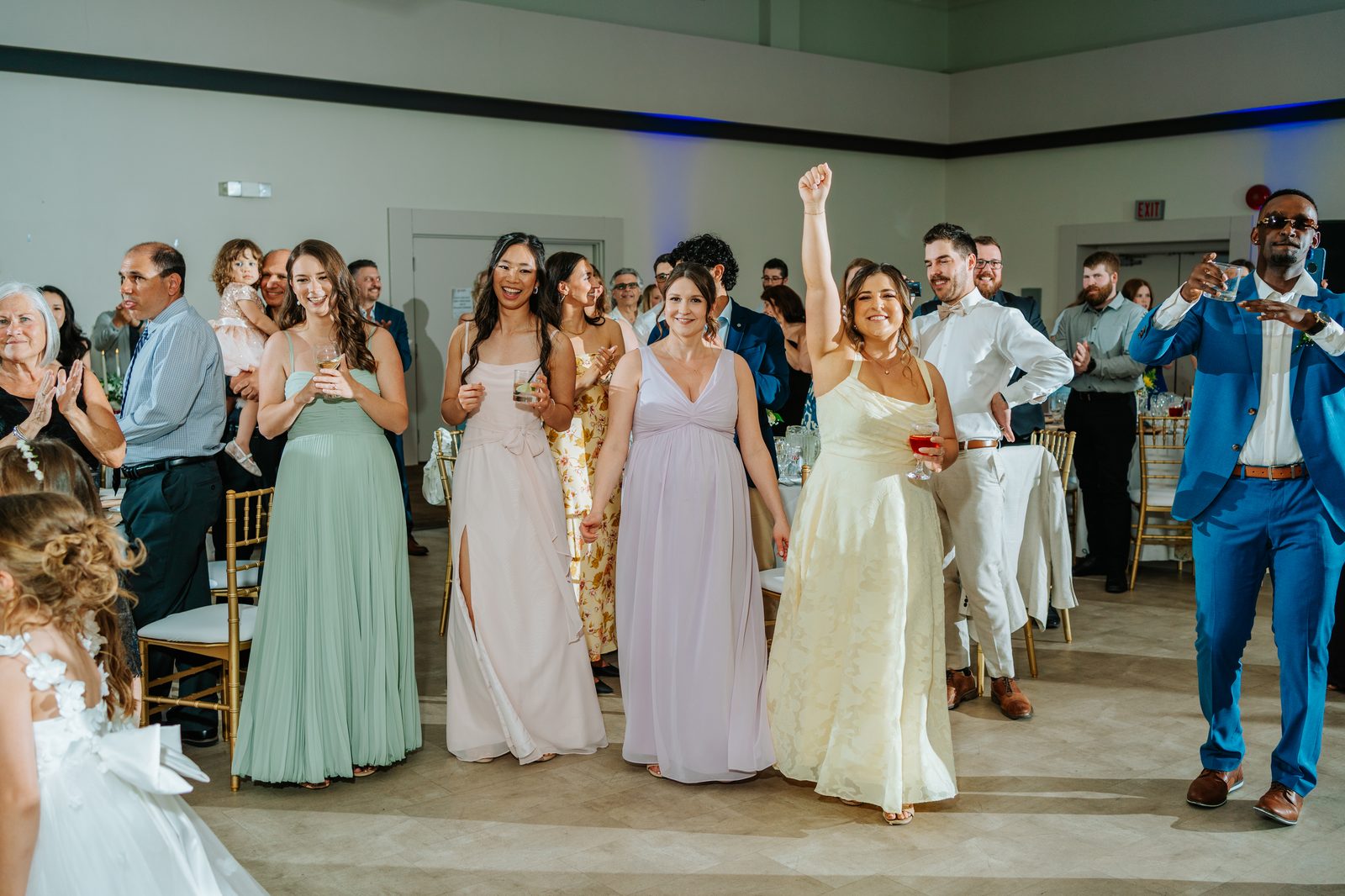 Family group portrait at the Caboto Centre — Stephanie and Drew wedding, Ngo Photography Winnipeg