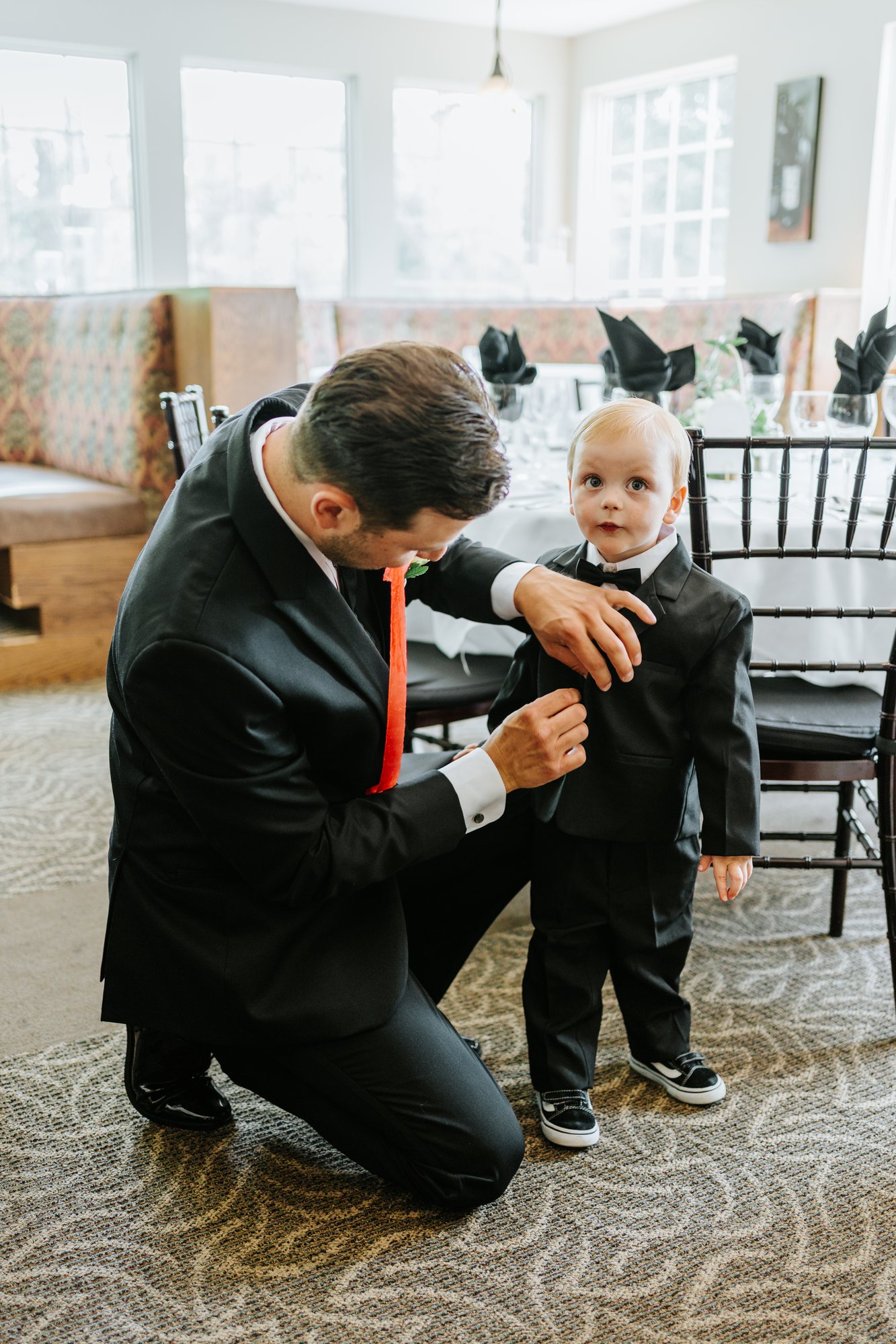 Pre-ceremony moment at The Gates on Roblin wedding — wedding photography by Chris Ngo