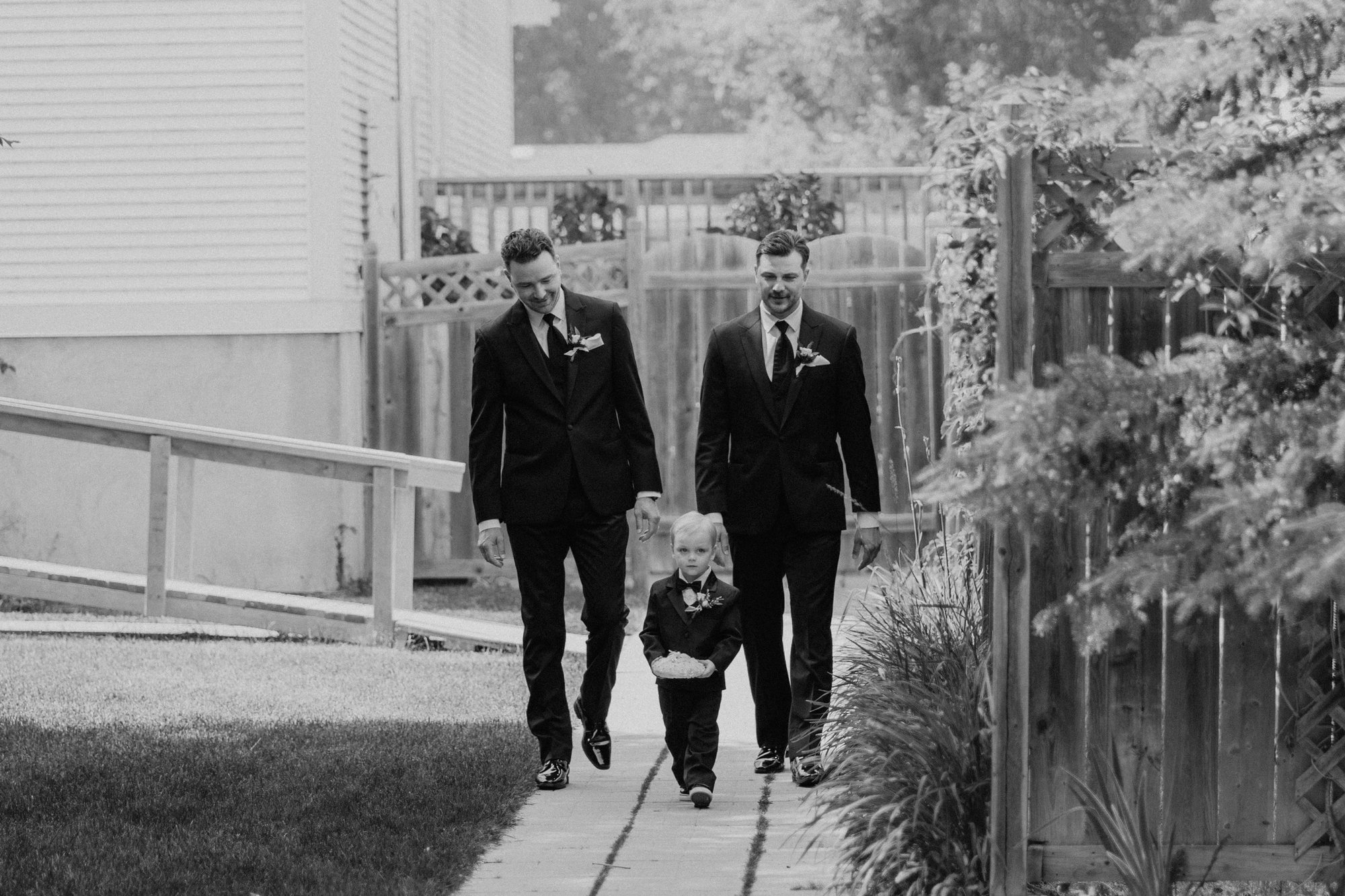 Intimate ceremony moment at The Gates on Roblin — Ngo Photography
