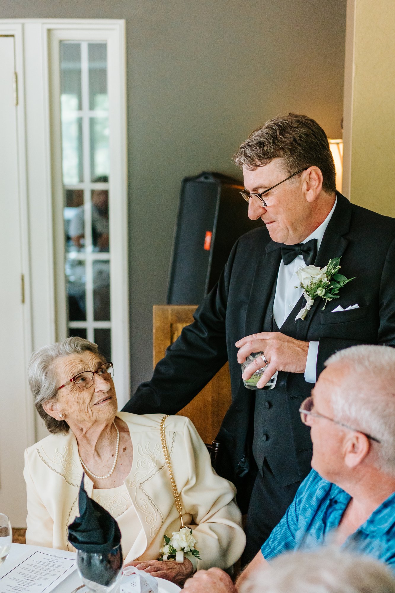 Reception candid at The Gates on Roblin — wedding photography by Chris Ngo Winnipeg