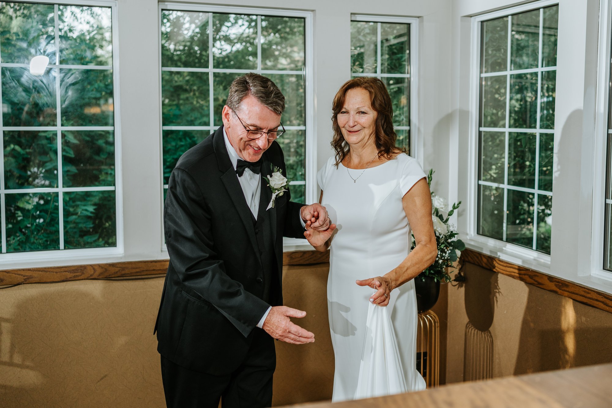 Reception candid at The Gates on Roblin wedding — wedding photography by Ngo Photography